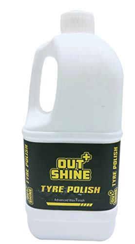 Outshine+ Tyre Polish | Lustrous Dark, Long Lasting, Super Black Shine | Non-Greasy | Matte Finish (1 LTR) Outshine+ Tyre Polish | Lustrous Dark, Long Lasting, Super Black Shine | Non-Greasy | Matte Finish (1 LTR)