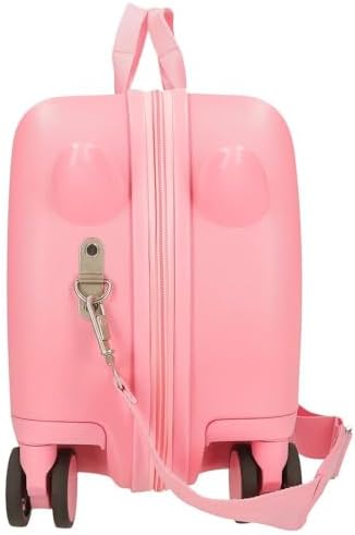 Joumma Bags, Minnie Imagine, Valigia Cabina, Valigia per bambini, Realizzato in ABS, un materiale, Quattro Ruote Doppie di Giro multidirezionale, Chiusura a combinazione laterale., Rosa