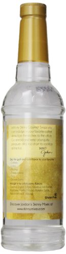 Jordan’s Skinny Syrups | Sugar Free Almond Coffee Syrup | Healthy Flavors with 0 Calories, 0 Sugar, 0 Carbs | 750ml/25.4oz Bottles - Pack of 6
