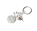 Harry Potter Silver Doe and Golden Snitch Always Keychain