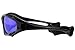 G&G Jetski Sunglasses Polarized Water Sport Surfing Kiteboarding P603 Black Frame Blue Mirror Lens