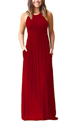 Womens Dresses Maxi Red Vintage Fall Casual Swing Tank Dress | Desertcart  Aruba