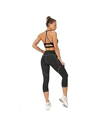 Leggings de cintura alta Loozykit Pantalones de yoga elásticos para dama con bolsillos Pantalones para correr con control de barriga Leggings sin costuras para dama