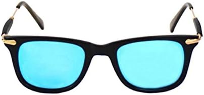 Vedu Enterprise Branded original New stylish Black gold color And blue Shade wayfarer frame sunglasses for Men and women