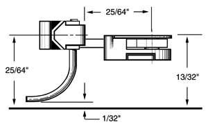 HO Body Mounted Coupler, 25/64" Underset (2pr)