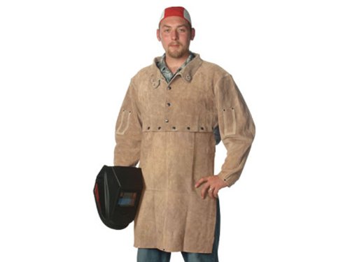 Superior ALCAPE25 Top Star Split Leather Bib Apron, 25" Length, Fits Superior Cape Sleeves