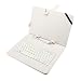 9.6" Tablet Keyboard Case Cover WHITE Color - PumpkinX