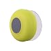ZPS Wireless Mini Waterproof Bluetooth Suction Shower Car Handsfree Mic Speaker (Yellow)