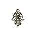 iloveDIYbeads 38pcs Craft Supplies Antique Silver Bronze Hamsa Hand of Fatima Symbol Charms Pendants for Crafting, Jewelry Findings Making Accessory for DIY Necklace Bracelet (M141)