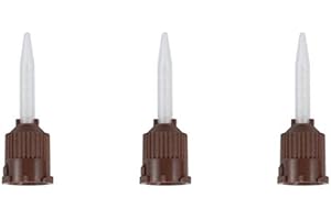 CELOITEK Brown Mixing Tips Impression 50/PK,Short with Pointed Tip