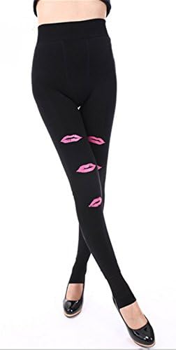 Sexy Lipstick Pattern Thick Warm Slim Was Thin Pantyhose Stocking Suitable