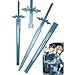 RealFireNSteel Sword Art Online - Kirito and Eugeo's Blue Rose Sword Light Blue