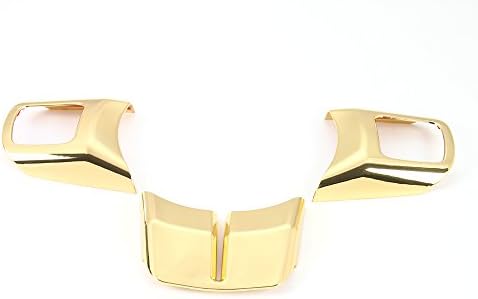 ABS Steering Wheel Cover Trim for 2011 - 2017 Jeep Wrangler JK (Gold)