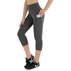 espidoo Yoga Shorts for Women, 4″ 5″ 8″ Inseam High Waist Tummy Control Biker Short Pants for Workout Hiking Running Cycling