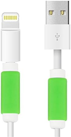 Peres 3.5cm Colorful Data Cable Saver Protector for Apple USB Lightning Cable Iphone Earphones Protector and 30-pin Charging Cables for Ipod / Iphone / Ipad / Apple Watch (2Green)