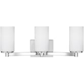 Sea Gull Lighting-Hettinger-100W Three Light Bath Vanity-Chrome Finish-Incandescent Lamping Type
