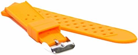 24mm Orange MODENA Tropic Rubber watch band strap for Divers