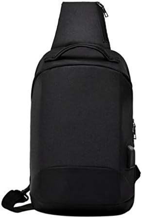 Men Chest Messenger Bag Anti-Theft Canvas Shoulder Bags Hidden Pack Retro Crossbody Bag Square Sling Bag