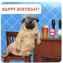 Carte D Anniversaire Yeux Mobiles Chien Carlin En Pub 2460 Amazon Fr Fournitures De Bureau