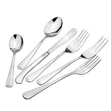 Winco 0015-05 12-Piece Lafayette 3-Tine Dinner Fork Set, 18-0 Stainless Steel by Winco