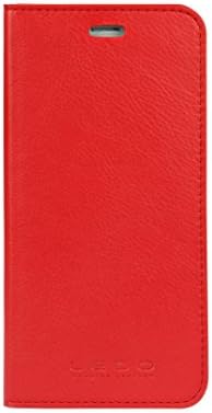 LEDO CASE - Flip Case for the iPhone 6s Plus / 6 Plus - Premium Genuine Leather -with Gecko Smart Tape - Scarlet