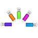 8GB USB Flash Drive K&ZZ 5 Pack Memory Sticks USB 2.0 Thumb Drive Easy-Storage Gig Stick Pen Drive Flash Stick Zip Drive Jump Drive for PC Laptop, Multicolored