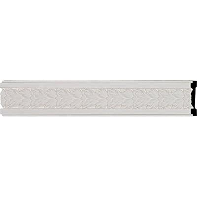 Ekena Millwork CHA03X01HA Hamilton Leaf Chair Rail, 3 3/4-Inch x 5/8-Inch x 95 3/4-Inch