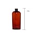 WM (Bulk Pack of 24) 4oz Amber Refillable, Empty Plastic Oval Bottles with Black Fine Mist Spray Cap. Used in DIY Oils, Soap, Shampoo, Hydration, Cleaning, Cosmetics, Aromatherapy and more