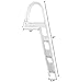 RecPro Marine Pontoon Boat Dock Heavy Duty Aluminum Removable Boarding Ladder (3-Step)