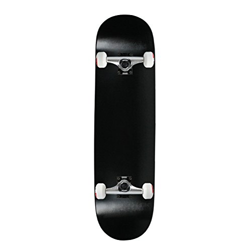 Moose Complete Skateboard DIPPED BLACK 8.5 Silver/White ASSE
