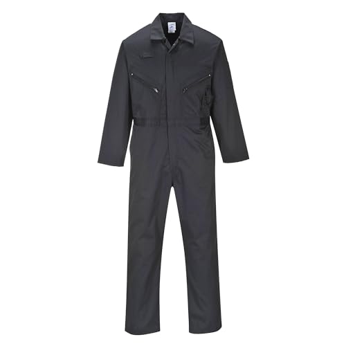 Portwest C813 Men's Work Coveralls - Liverpool Lightweight Polycotton Safety Co…