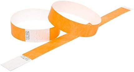 100 Premium Tyvek Security Event Paper Wristbands 3/4 Inch Width
