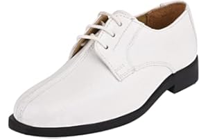 LIBERTYZENO Boys Animal Print Genuine Leather Kids Classic Lace Up Oxford Dress Shoes