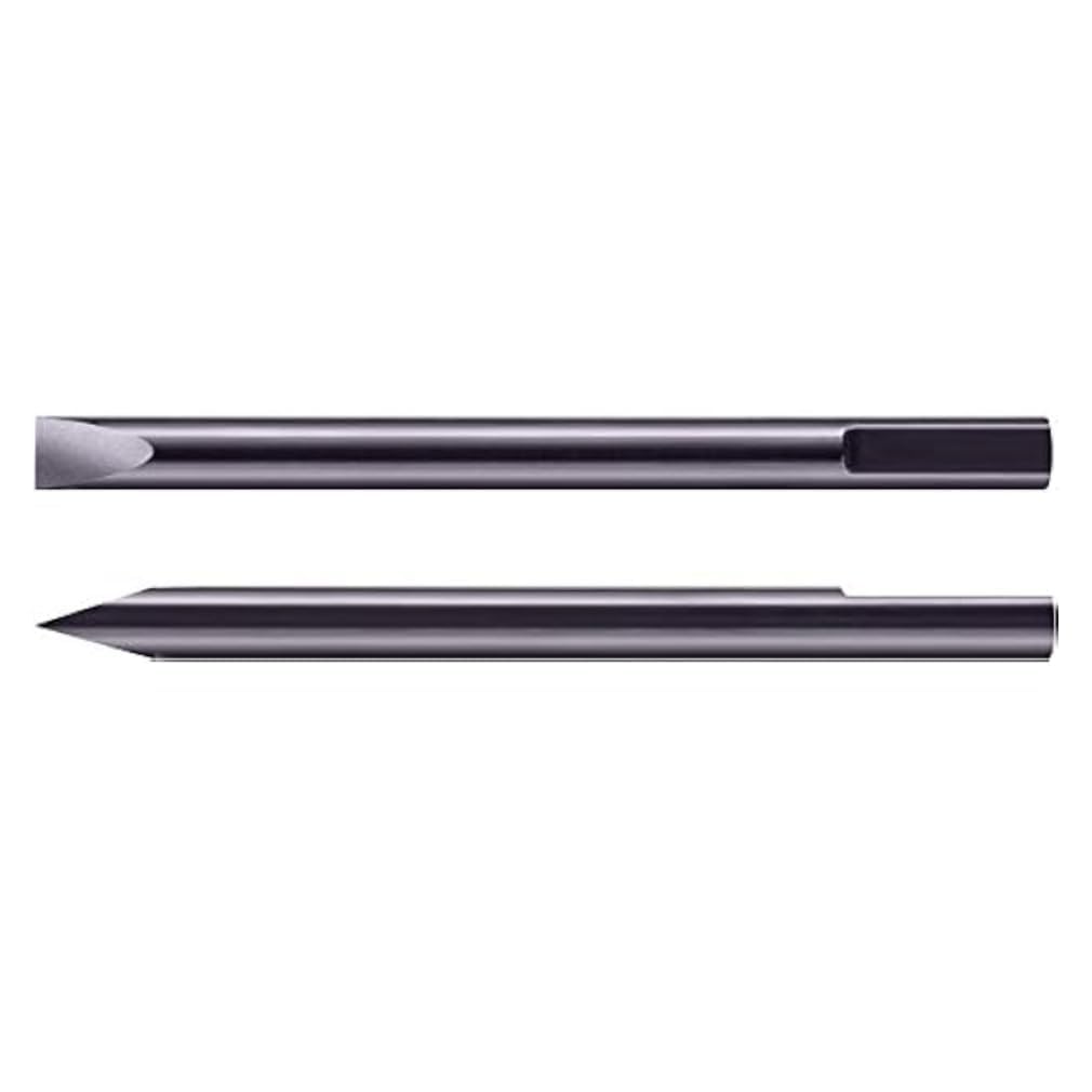 Bergeon 6899-T-060, 2 pieces stainless steel replacement blades for watchmakers, screwdriver, diameter 0.60 mm, white