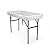 6 Foot Cooler Ice Table Party Ice Folding Table with Matching Skirt - White