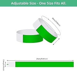 ASTARON 400 Pcs Green Paper Event Wristbands Arm