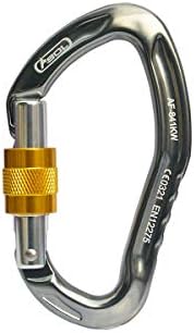 Kuqiqi 24KN Carabeaner Assorted Colors D Shape Spring-Loaded Gate Aluminum Carabiner For Home, Rv, Camping, Fishing, Hiking, Traveling And Keychain, Strong bearing capacity