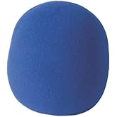 On-Stage Foam Ball-Type Microphone Windscreen, Blue