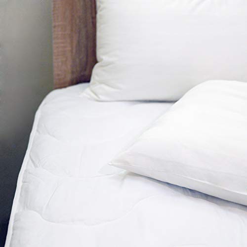 FeelAtHome Hypoallergenic Fitted Mattress Pad Topper - Premium Anti-Dust Mite, Anti-Allergen Soft Luxurious Pillowtop Mattress Topper Protection Cover (Queen) - Thumbnail 7