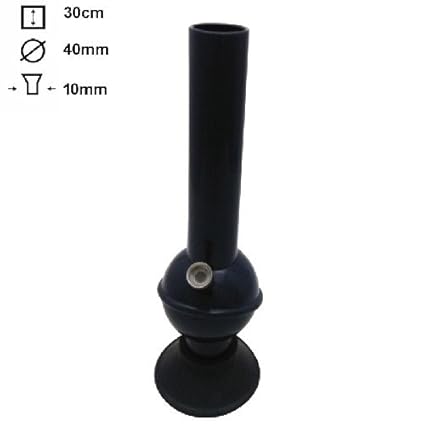 Metier Moksha 12 Inch Tall Acrylic Large Bulb Bong/Hookah/ Water Pipe