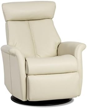 IMG Bella Motorized Swing Glider Relaxer Recliner in Large in Trend Beige Leather with Duel Sensor - In Home Delivery