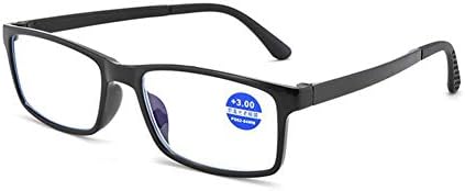 Blue Light Blocking Glasses Computer Reading Glasses for Women Men Single Vision TR90 Eyeglass Frame Readers Magnification 1.00 to 4.00 Strength,BlackFrame,+2.00