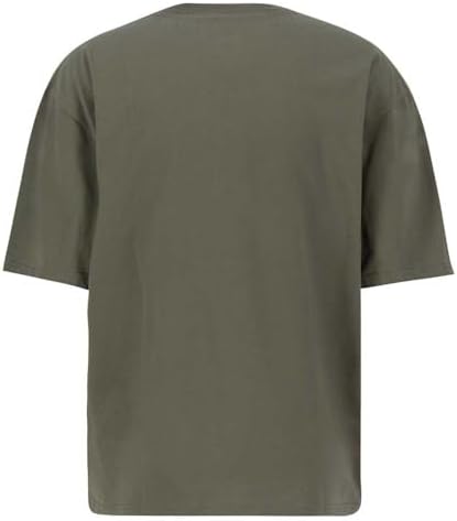T-shirt com logótipo de cetim, oliva escuro, S para homens