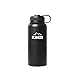 Kinzi Insulated Wide Mouth Stainless Steel Water Bottle, 32-Ounce