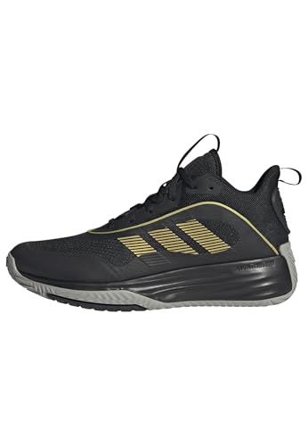 Uomo Own The Game 3 Shoes, Core Black/Gold Metallic/Mgh Solid Grey, 42 2/3 EU