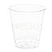 Clear Plastic Shot Glasses 1.5 Oz - Disposable Shot Glasses Bulk - Wine Tasting Cups - Small Plastic Tumbler - Shooter, Whiskey Mini Shot Cups – Hard small plastic cups bulk - 100 Pack.