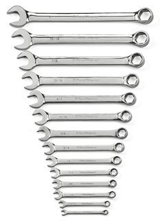 Click Here to See More Images 14 Pc. Full Polish Combination Wrench Set 6 Pt. Sae -2Pack
