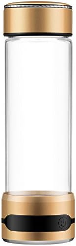 YAMIOU Hydrogen Water Bottle - Ionizer Alkaline Hydrogen CupRich Generator 350ML 450ML High Borosilicate Glass 4W