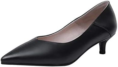 パンプス 本革 Vカット ローヒール 4 5cm 商い ヒール Pumps 走れる 痛くない 歩きやすい ポインテッドトゥ ピンヒール オフィス 面接 リクルート 靴 立仕事 ビジネス 冠婚葬祭 シューズ 通勤 営業 小さいサイズ 美脚パンプス