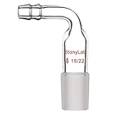 StonyLab Glass Bent Inlet Adapter with 19/22 Male